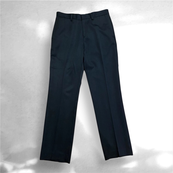 š„Calvin Klein Black Flat Front Stretch Slim Fit Boys Dress Pants Size 10 NWT. - Picture 2 of 9